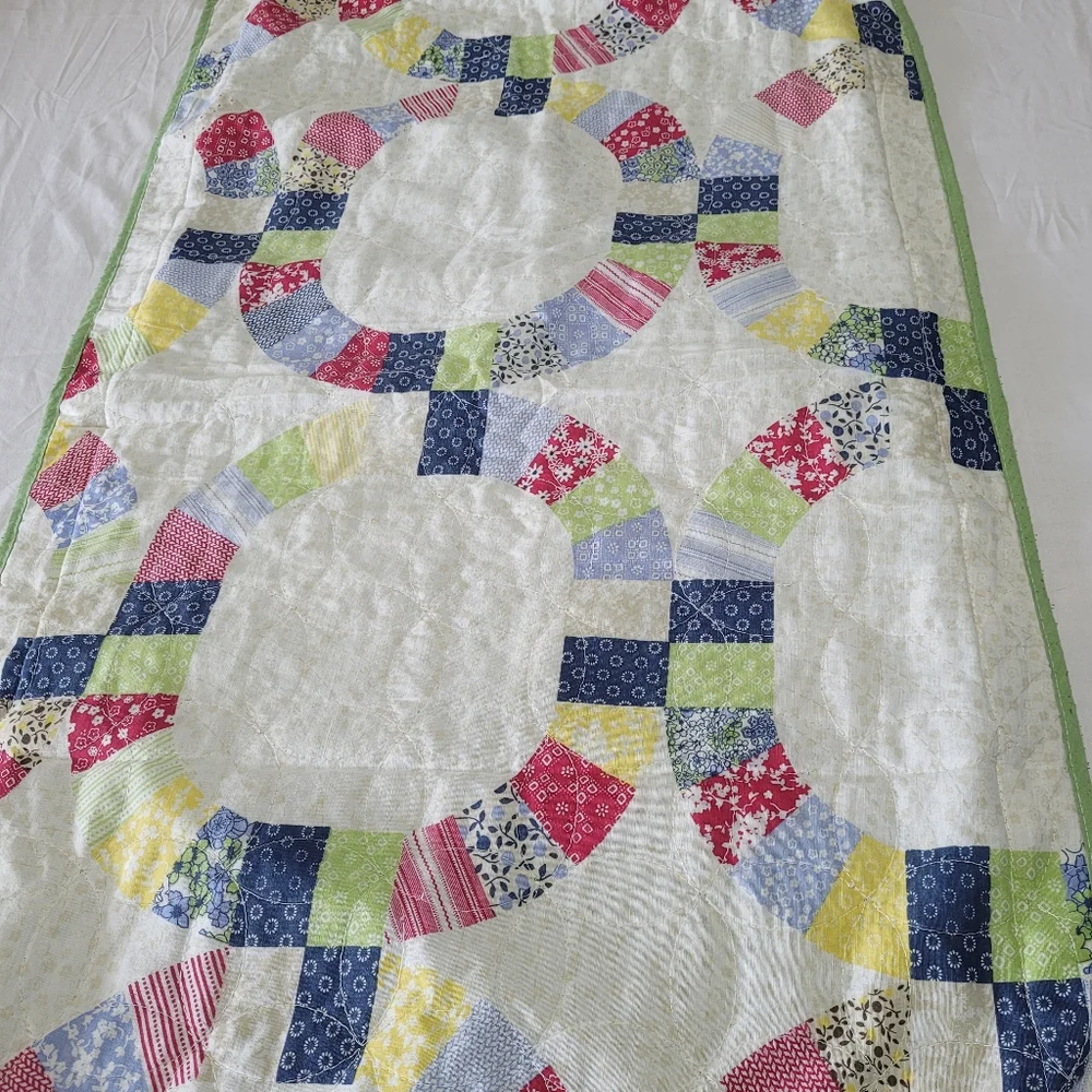 King Size Quilt Pillowcase Country Pillow Cover Prairie Cottage Vintage Quilted